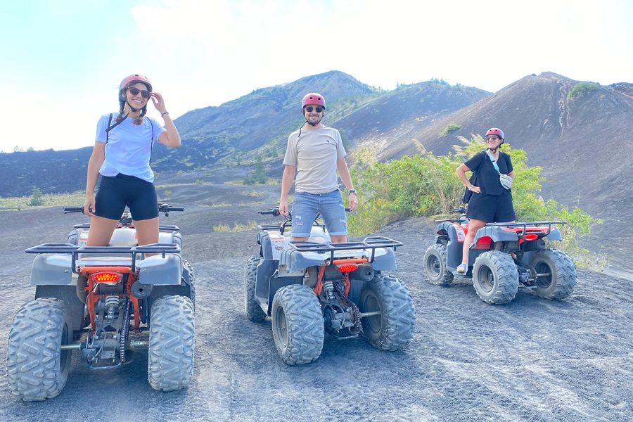 Kintamani: Mount Batur Single ATV Black Lava and Sand Adventure